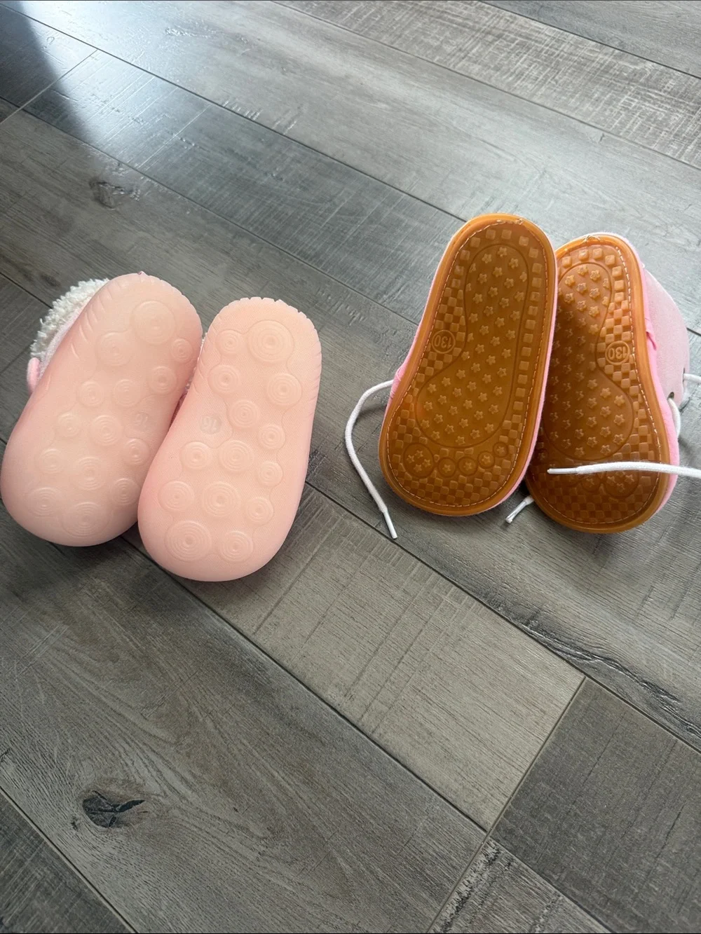 Pink Fleece-Lined Baby Boots - Soft Winter Shoe
